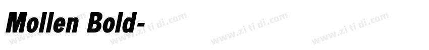 Mollen Bold字体转换